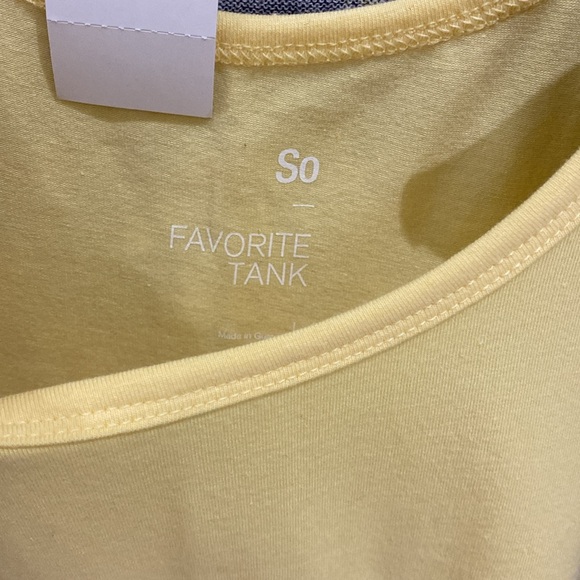 Loft Navy Blue Yellow Floral Button Cardigan Size M NWT paired with Yellow Tank - Picture 5 of 6